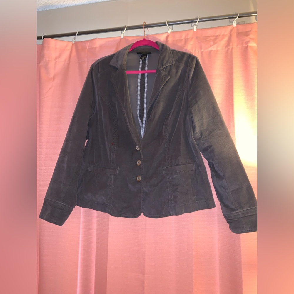 Grey Corduroy Blazer
